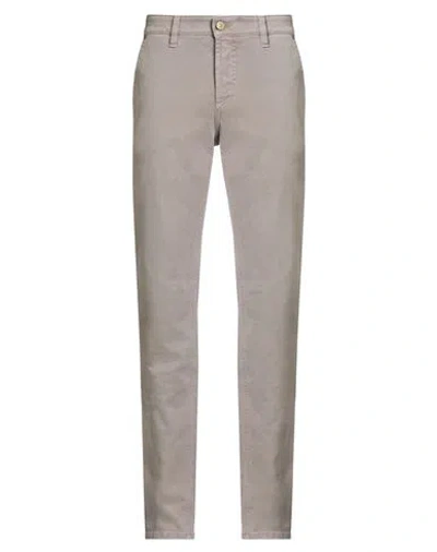 Jeckerson Man Jeans Taupe Size 30 Cotton, Elastane In Gray