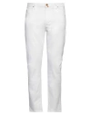 Jeckerson Man Jeans White Size 31 Cotton, Elastane