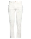 Jeckerson Man Jeans White Size 31 Cotton, Elastane In White