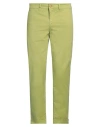 Jeckerson Man Pants Lime Green Size 35 Lyocell, Cotton, Elastane