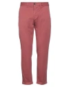 Jeckerson Man Pants Antique Rose Size 36 Cotton, Elastane In Pink