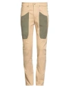 Jeckerson Man Pants Beige Size 30 Cotton, Elastane In Green