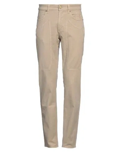 Jeckerson Man Pants Beige Size 30 Cotton, Elastane In Beige
