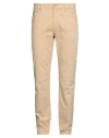 Jeckerson Man Pants Beige Size 33 Cotton, Elastane