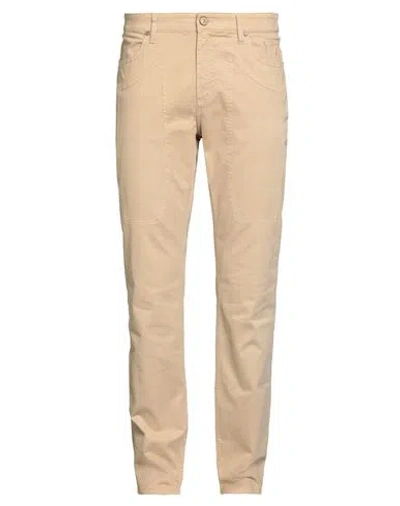 Jeckerson Man Pants Beige Size 33 Cotton, Elastane