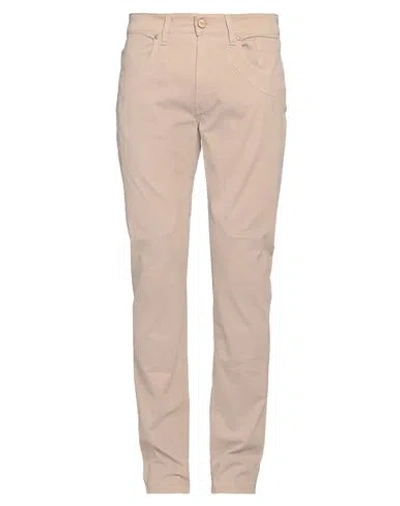 Jeckerson Man Pants Beige Size 35 Cotton, Elastane