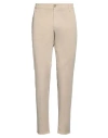 Jeckerson Man Pants Beige Size 35 Cotton, Elastane In Beige