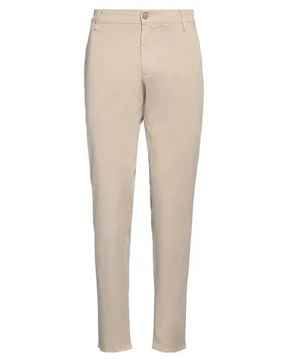 Jeckerson Man Pants Beige Size 35 Cotton, Elastane