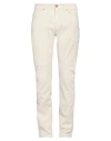 Jeckerson Man Pants Beige Size 35 Cotton, Elastane In Sand