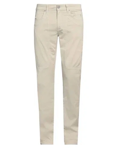 Jeckerson Man Pants Beige Size 35 Cotton, Elastane