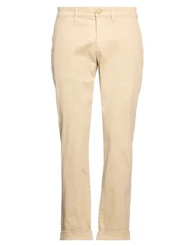 Jeckerson Man Pants Beige Size 40 Cotton, Elastane