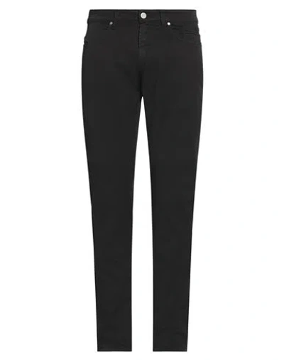 Jeckerson Man Pants Navy Size 29 Cotton, Elastane In Navy Blue
