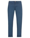 Jeckerson Man Pants Blue Size 32 Cotton, Elastane