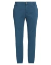 Jeckerson Man Pants Blue Size 34 Cotton, Organic Cotton, Elastane