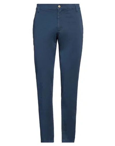Jeckerson Man Pants Blue Size 35 Cotton, Elastane