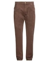 Jeckerson Man Pants Camel Size 30 Cotton, Elastane