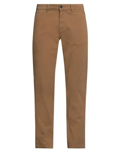 Jeckerson Man Pants Brown Size 33 Cotton, Elastane