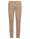 Jeckerson Man Pants Camel Size 33 Cotton, Viscose, Elastane In Beige