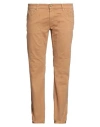 Jeckerson Man Pants Camel Size 35 Cotton, Elastane