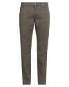 Jeckerson Man Pants Dark Brown Size 31 Cotton, Elastane