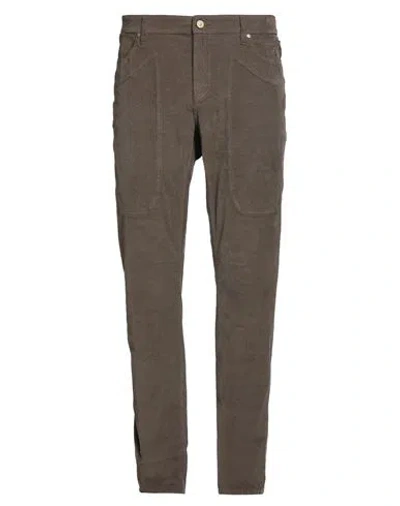 Jeckerson Man Pants Dark Brown Size 32 Cotton, Elastane