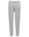 Jeckerson Man Pants Taupe Size 32 Cotton, Elastane In Grey