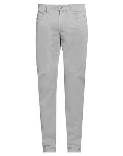 Jeckerson Man Pants Taupe Size 32 Cotton, Elastane In Grey