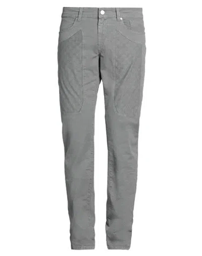 Jeckerson Man Pants Grey Size 38 Cotton, Elastane In Grey