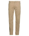 Jeckerson Man Pants Camel Size 35 Cotton, Elastane