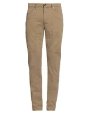 Jeckerson Man Pants Khaki Size 40 Cotton, Elastane In Beige