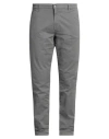 Jeckerson Man Pants Lead Size 31 Cotton, Elastane In Grey