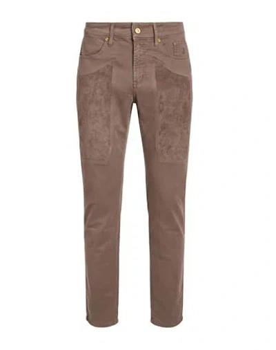Jeckerson Man Pants Light Brown Size 36 Cotton, Elastane