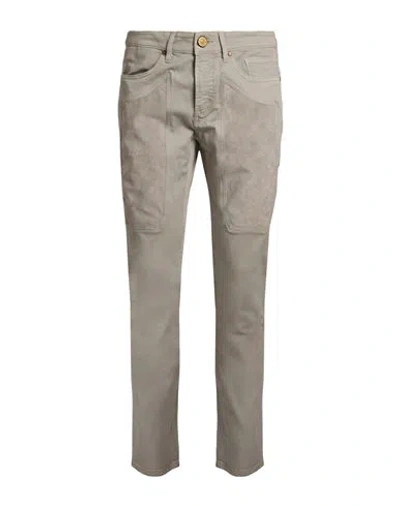 Jeckerson Man Pants Light Grey Size 30 Cotton, Elastane, Polyester, Polyurethane In Gray