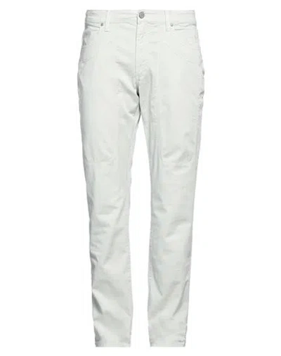 Jeckerson Man Pants Light Grey Size 34 Cotton, Elastane