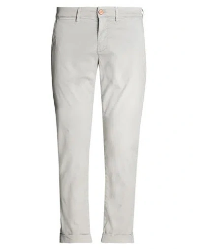 Jeckerson Man Pants Light Grey Size 35 Cotton, Elastane