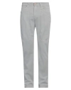 Jeckerson Man Pants Light Grey Size 35 Cotton, Recycled Cotton, Elastane