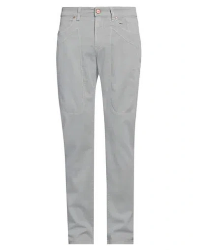 JECKERSON JECKERSON MAN PANTS LIGHT GREY SIZE 35 COTTON, RECYCLED COTTON, ELASTANE