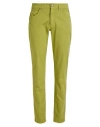 Jeckerson Man Pants Lime Green Size 34 Cotton, Elastane