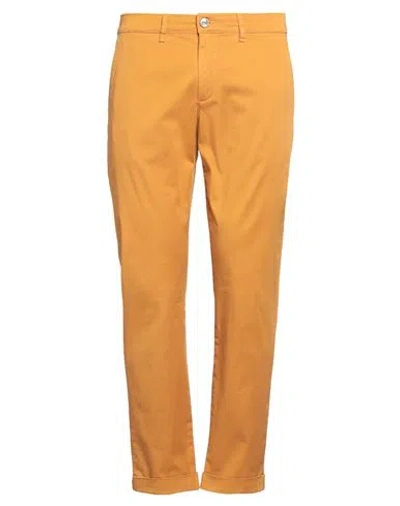 Jeckerson Man Pants Marigold Size 35 Cotton, Elastane In Yellow