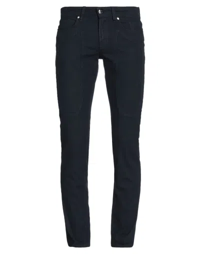 Jeckerson Man Pants Midnight Blue Size 29 Cotton, Elastane