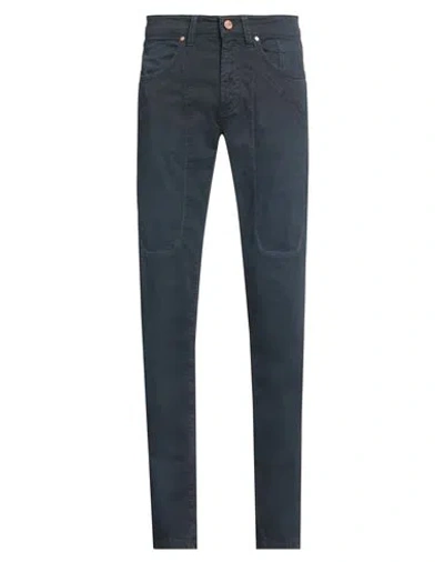 Jeckerson Man Pants Midnight Blue Size 29 Cotton, Elastane, Polyester, Polyurethane