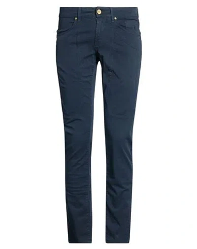 Jeckerson Man Pants Midnight Blue Size 30 Cotton, Elastane