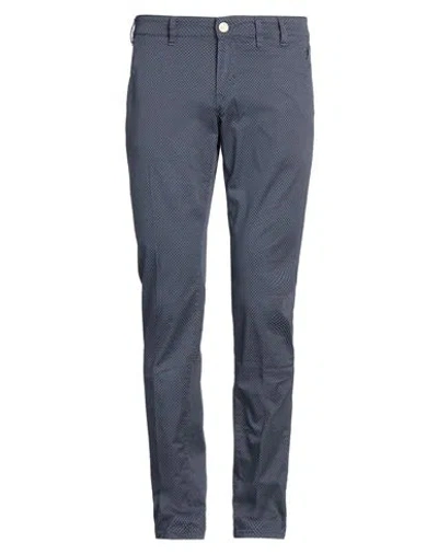 Jeckerson Man Pants Midnight Blue Size 35 Cotton, Elastane