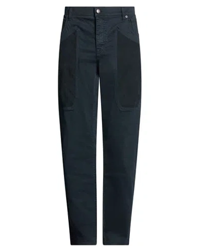Jeckerson Man Pants Midnight Blue Size 42 Cotton, Elastane