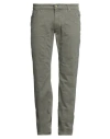 Jeckerson Man Pants Military Green Size 35 Cotton, Elastane