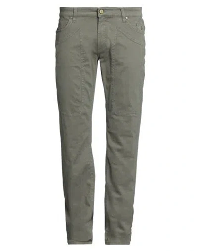 JECKERSON JECKERSON MAN PANTS MILITARY GREEN SIZE 29 COTTON, ELASTANE
