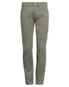 Jeckerson Man Pants Military Green Size 30 Cotton, Elastane