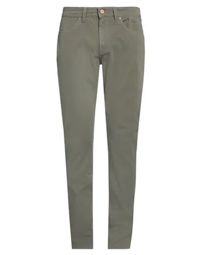 JECKERSON JECKERSON MAN PANTS MILITARY GREEN SIZE 35 COTTON, ELASTANE