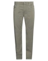 Jeckerson Man Pants Military Green Size 40 Cotton, Elastane