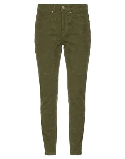 Jeckerson Man Pants Military Green Size 40 Cotton, Tencel, Elastane